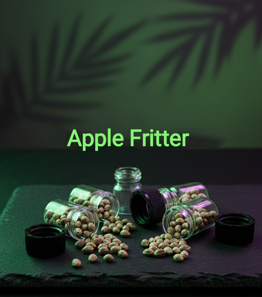 Apple Fritter Feminisiert  Sativa 50% Indica 50%  Blütezeit 56-63 Tage